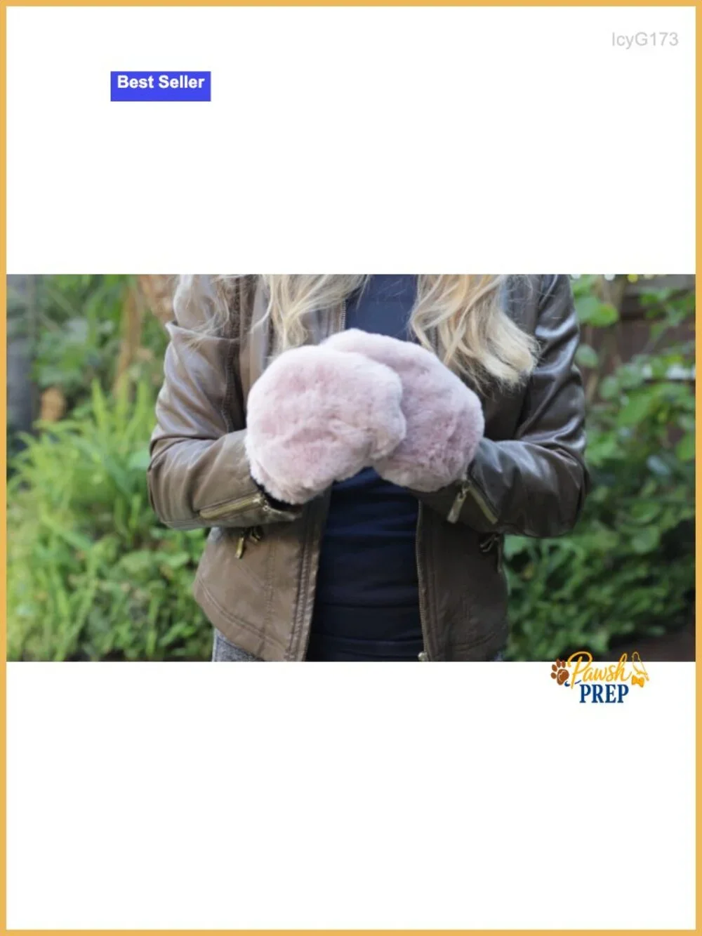 Faux Fur Convertible Flip Mittens - Warm Fingerless Gloves